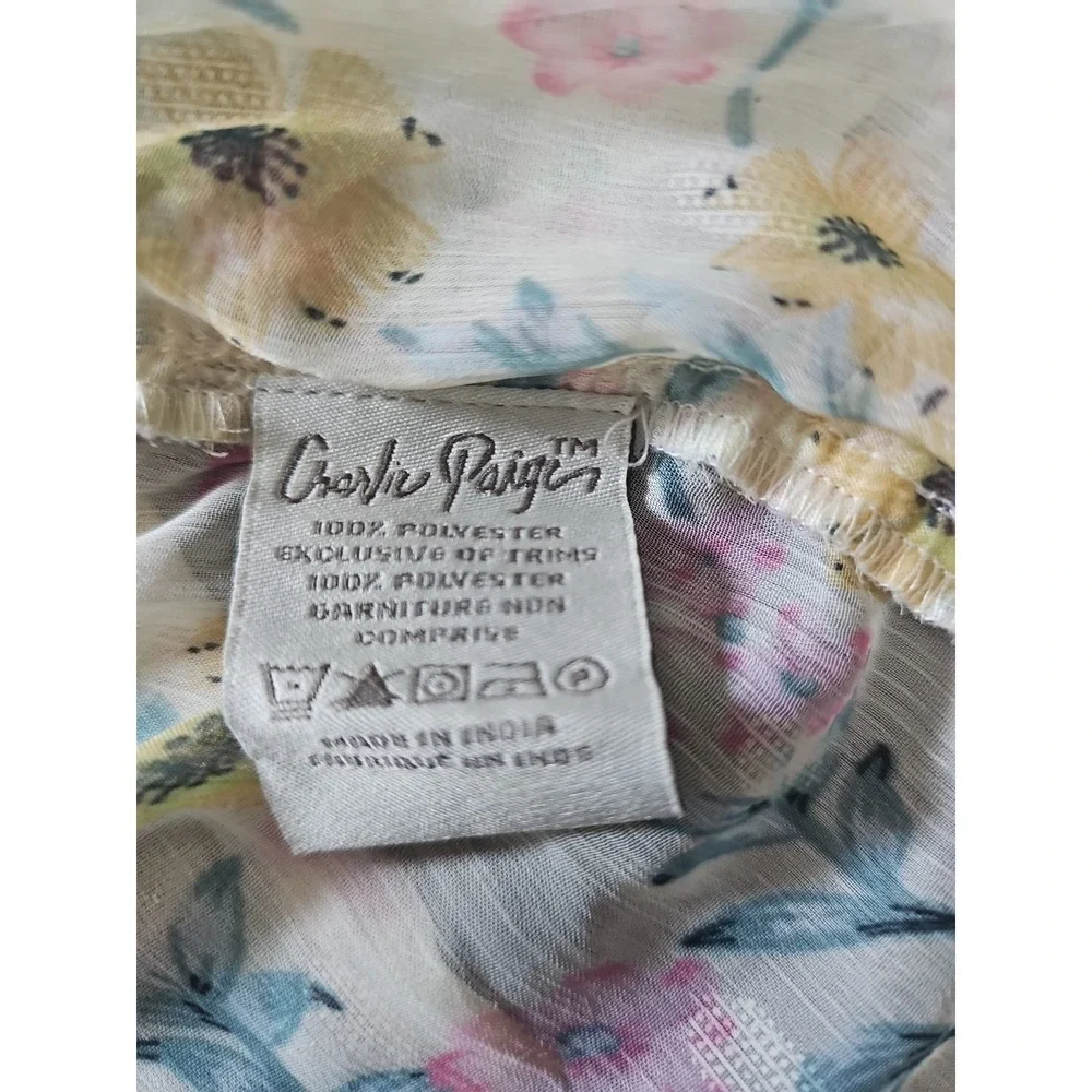 Charlie Paige Cover Up‎ KIMONO style L/XL Sheer Loose Fit